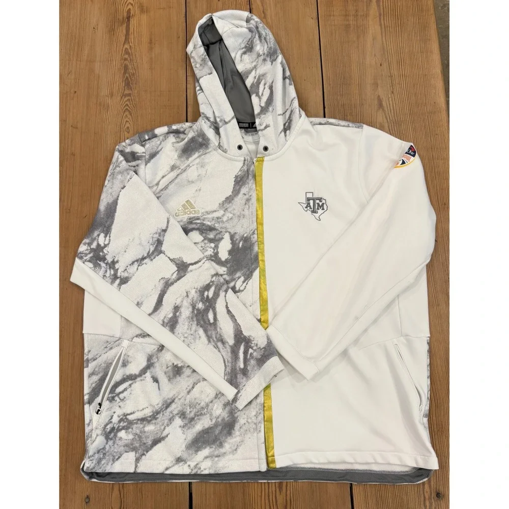 Adidas Texas A&M Aggies‎ Coaches Sideline Lot Hoodie Pullover Polo 2XL 3XL